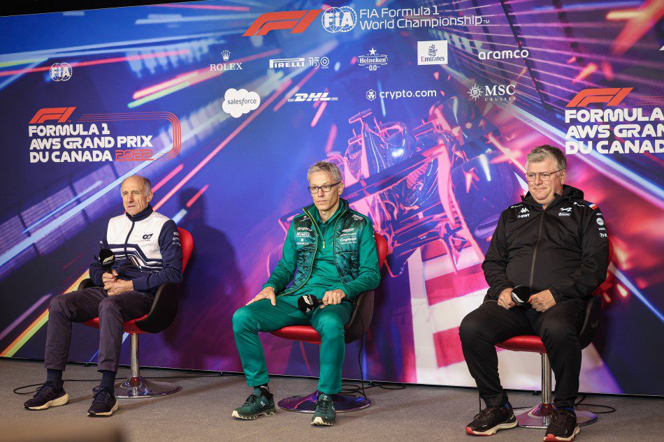 Franz Tost, Mike Krack und Otmar Szafnauer Copyright FIA