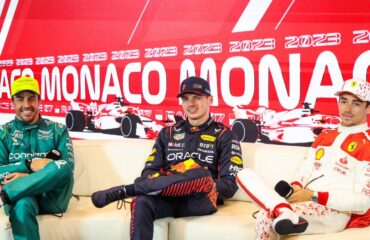Fernando Alonso, Max Verstappen, Charles Leclerc Copyright FIA