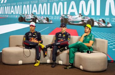 Sergio Pérez, Max Verstappen, Fernando Alonso Copyright FIA
