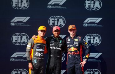 Lando Norris, Lewis Hamilton, Max Verstappen Copyright FIA