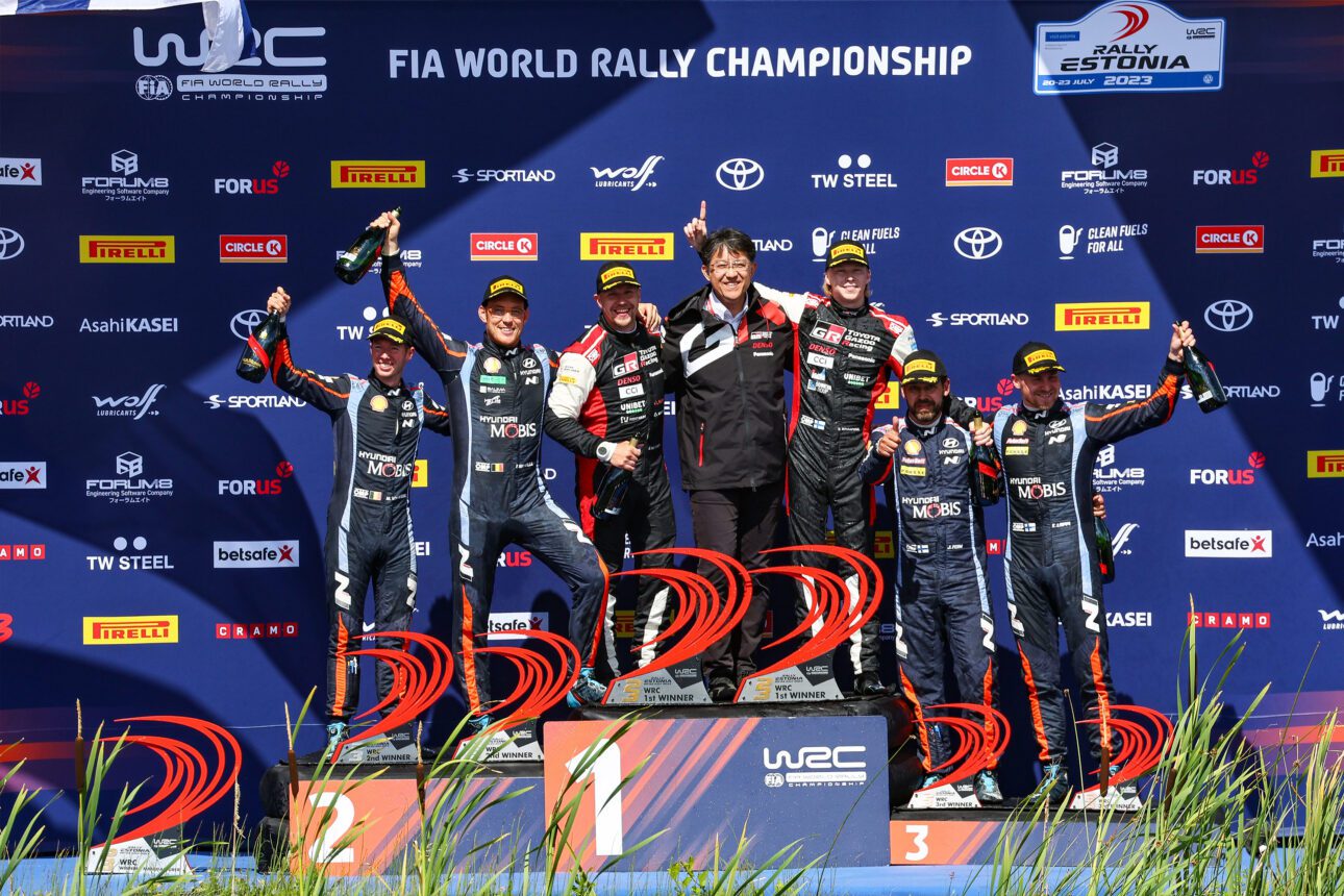 WRC-Podium Estland Copyright Toyota