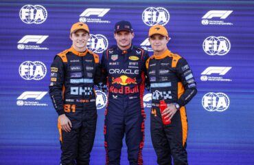 Oscar Piastri, Max Verstappen, Lando Norris Copyright FIA