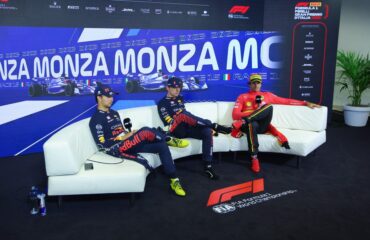 Sergio Perez, Max Verstappen, Carlos Sainz Copyright FIA-1