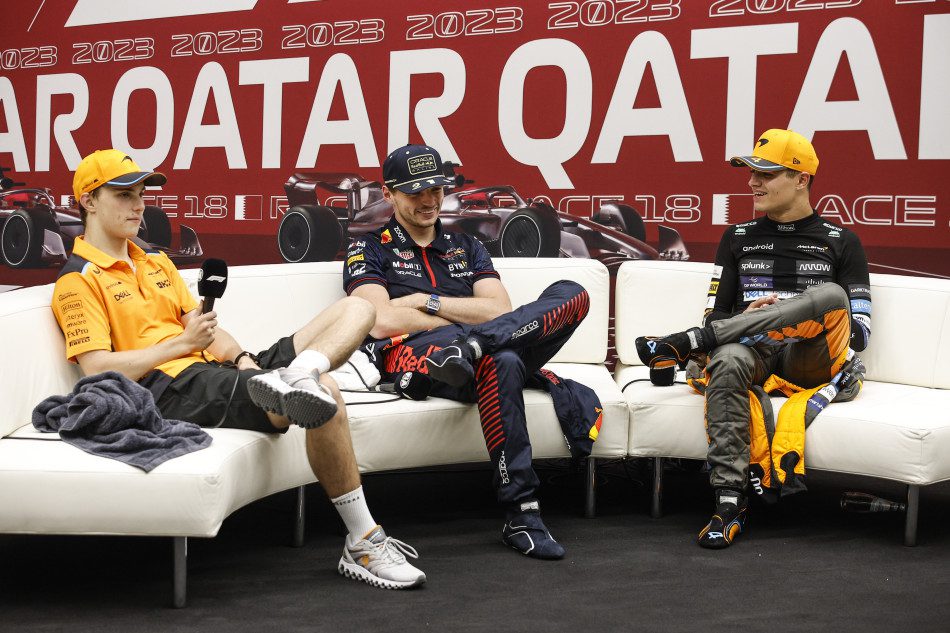 Oscar Piastri, Max Verstappen, Lando Norris Copyright FIA-1