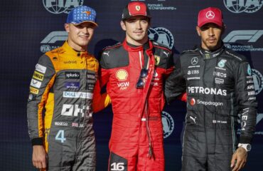 Lando Norris, Charles Leclerc, Lewis Hamilton Copyright FIA