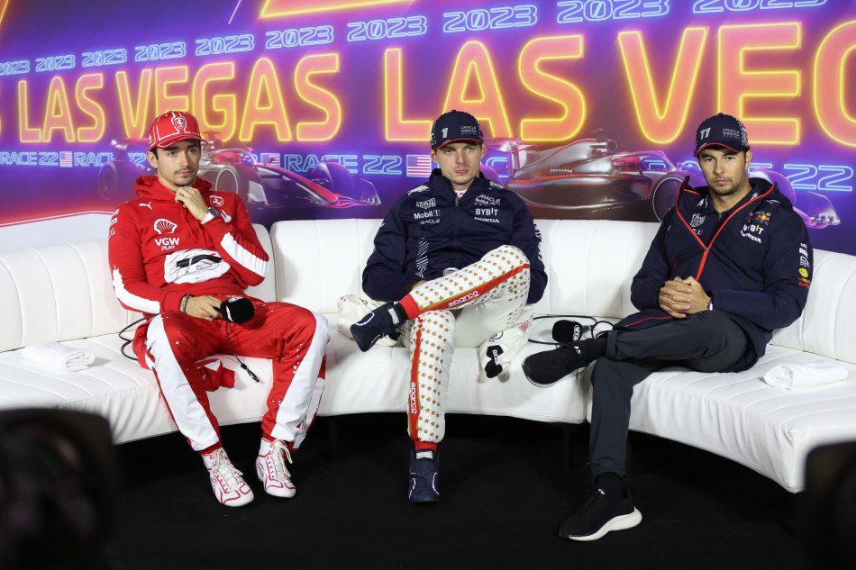 Charles Leclerc, Max Verstappen, Sergio Perez Copyright FIA-1