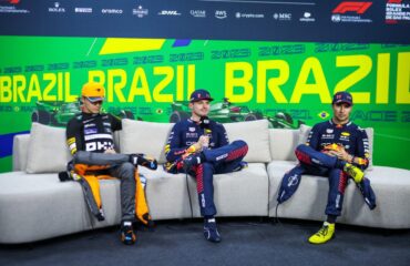 Lando Norris, Max Verstappen, Sergio Perez Copyright FIA