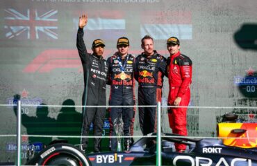 Lewis Hamilton, Max Verstappen, Charles Leclerc Copyright FIA-1