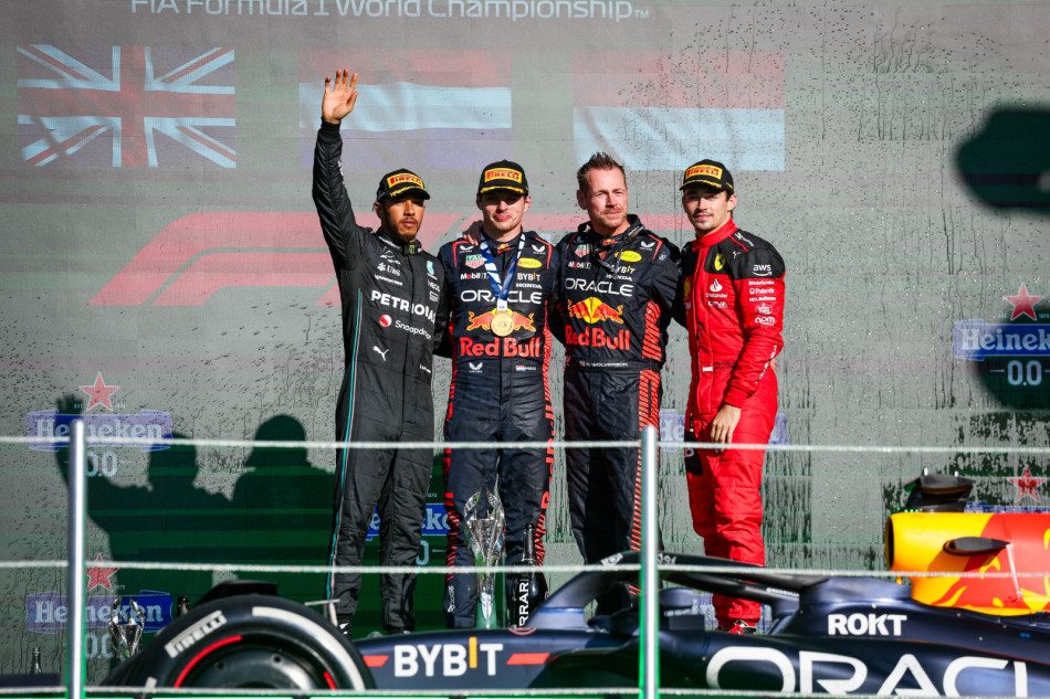 Lewis Hamilton, Max Verstappen, Charles Leclerc Copyright FIA-1