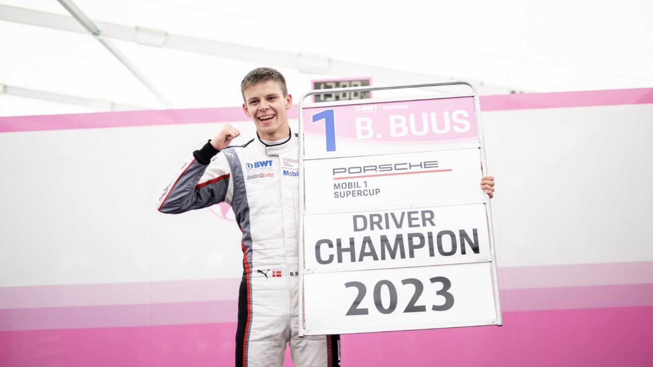Porsche-Junior Bastian Buus (DK), BWT Lechner Racing (#1), Porsche Mobil 1 Supercup 2023, Monza (I)